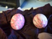 Finds from the Thrift Store: Silk Tie Dyed Eggs for Easter